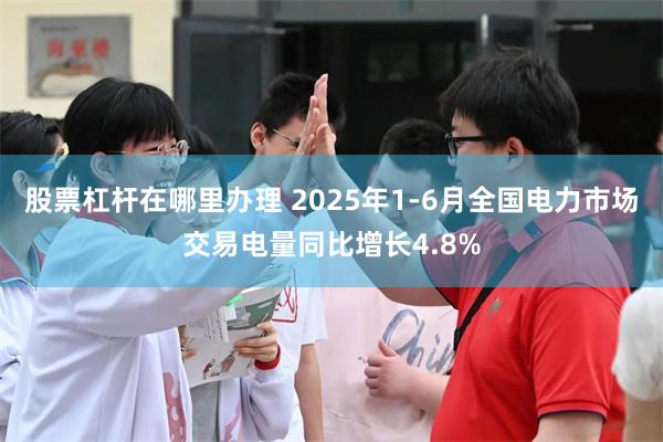 股票杠杆在哪里办理 2025年1-6月全国电力市场交易电量同比增长4.8%